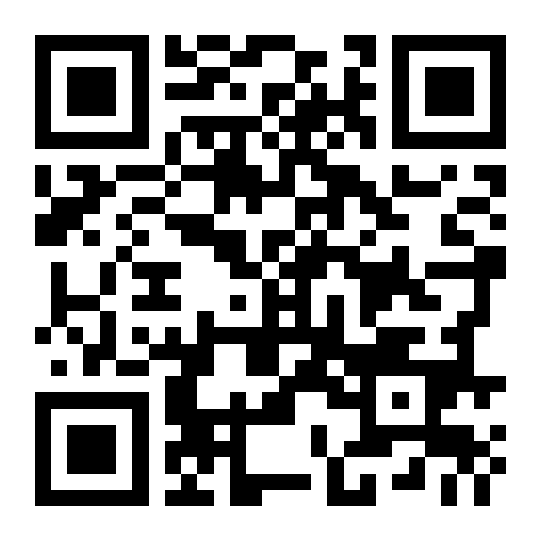 QR-Code-Chrom-Sticker 15,0 x 15,0 cm aus spiegelnder Metallicfolie im URL-Format